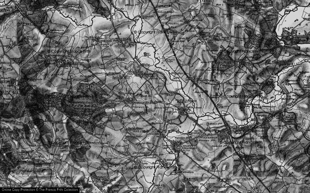 Old Map of Furtho, 1896 in 1896