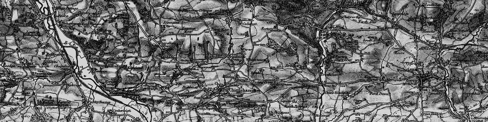 Old map of Barton Cross in 1898
