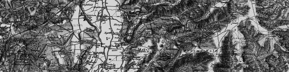 Old map of Furze Hill in 1895