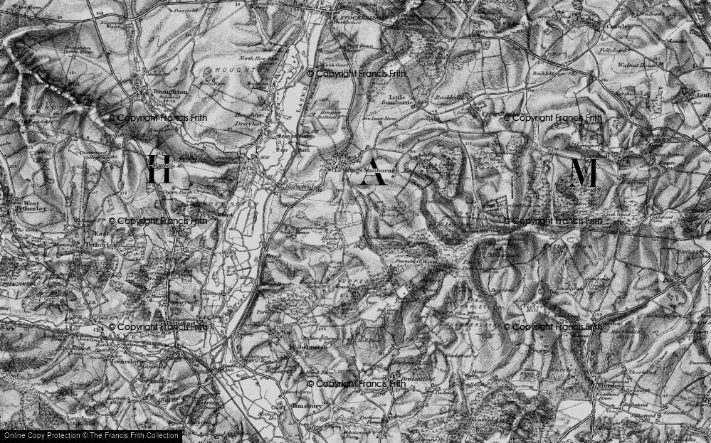 Old Map of Furzedown, 1895 in 1895