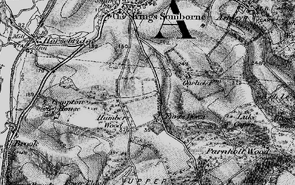 Old map of Furzedown in 1895