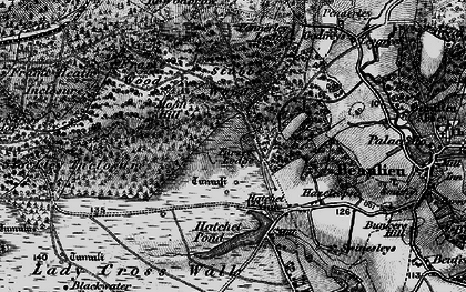 Old map of Furzey Lodge in 1895