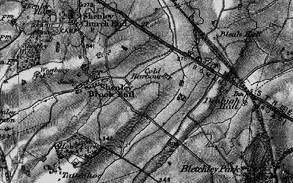 Old map of Furzton in 1896