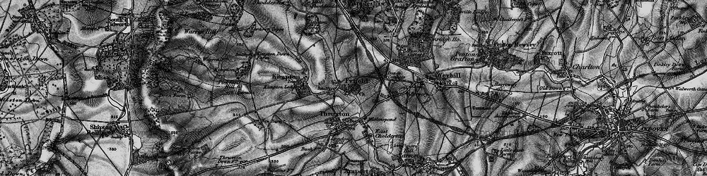 Old map of Fyfield in 1895