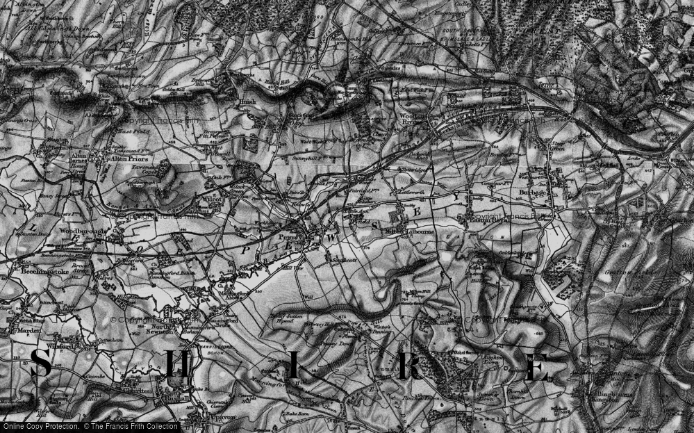 Old Map of Fyfield, 1898 in 1898
