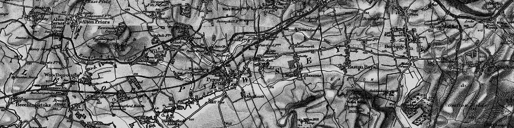 Old map of Fyfield in 1898