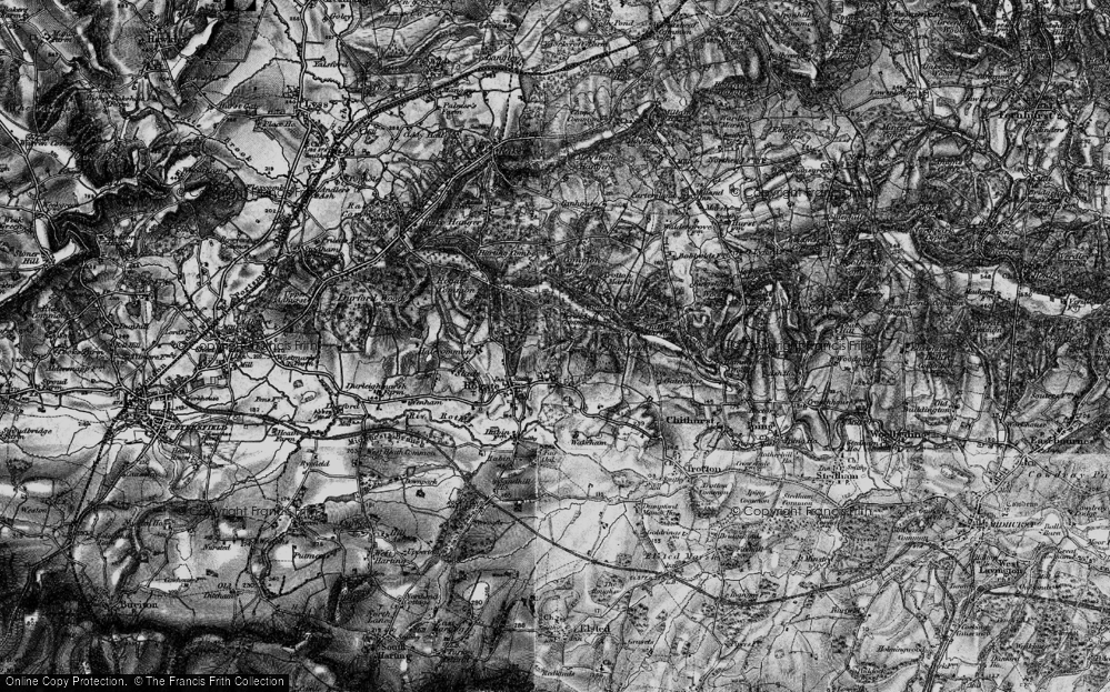 Old Map of Fyning, 1895 in 1895