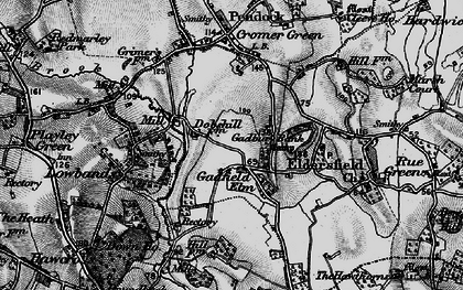 Old map of Gadfield Elm in 1896