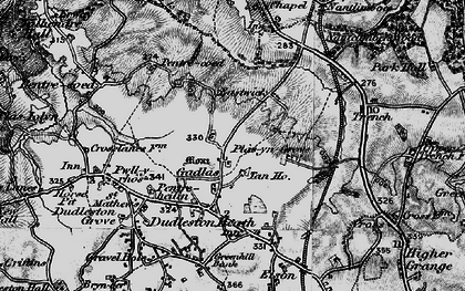 Old map of Gadlas in 1897