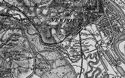 Old map of Gaer in 1897