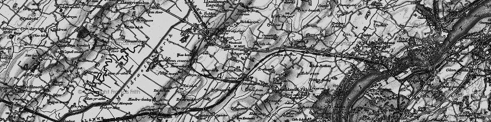Old map of Gaerwen in 1899