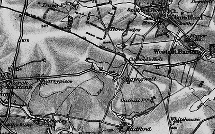 Old map of Gagingwell in 1896
