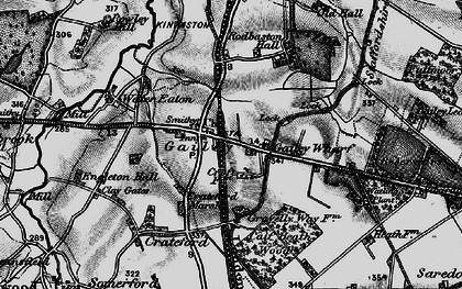 Old map of Gailey in 1898