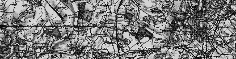 Old map of Gailey in 1898