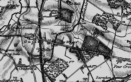 Old map of Gailey Wharf in 1898