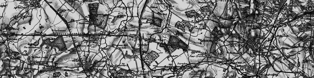 Old map of Staffordshire & Worcestershire Canal in 1898