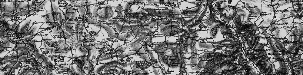 Old map of Bradfield's in 1895