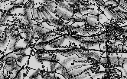Old map of Galley Common in 1899