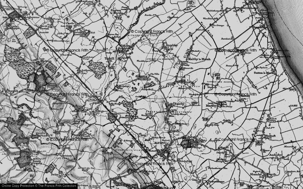 Old Map of Galley Hill, 1899 in 1899
