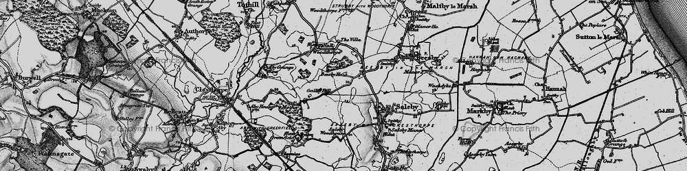 Old map of Galley Hill in 1899