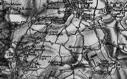 Old map of Galleyend in 1896
