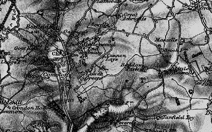 Old map of Galleywood in 1896