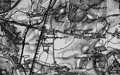 Old map of Gallows Green in 1898