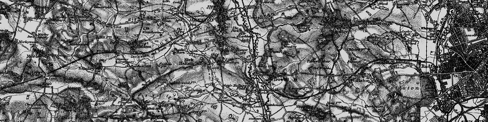 Old map of Gallows Inn in 1895