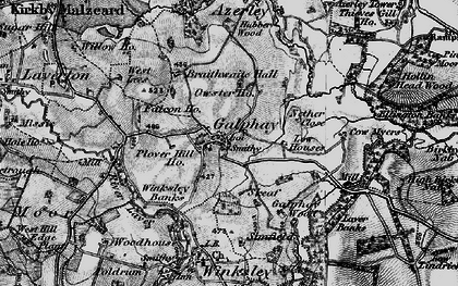 Old map of Galphay in 1897