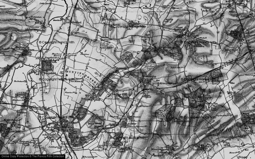 Old Map of Gamlingay Cinques, 1896 in 1896