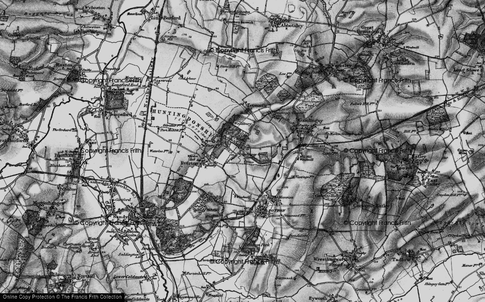 Old Map of Gamlingay Great Heath, 1896 in 1896