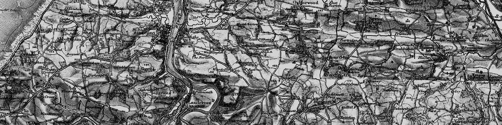 Old map of Gammaton in 1895