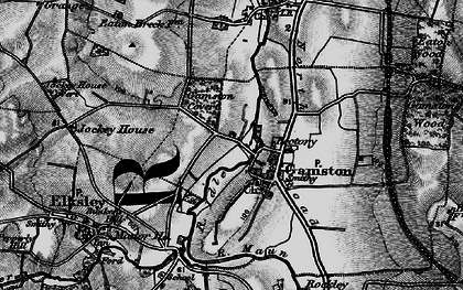 Old map of Gamston in 1899
