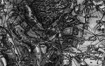 Old map of Ganders Green in 1896