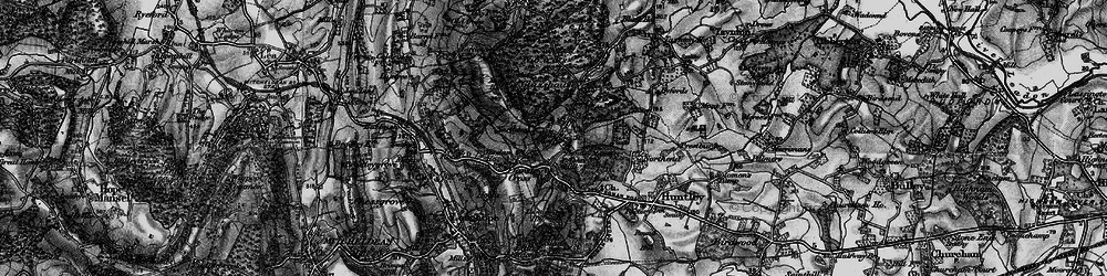 Old map of Brights Hill in 1896