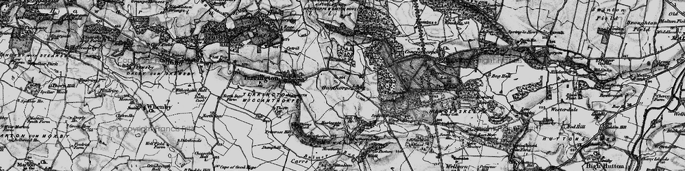 Old map of Bell Bottom in 1898