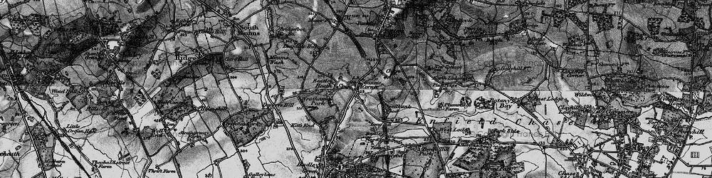 Old map of Ganwick Corner in 1896