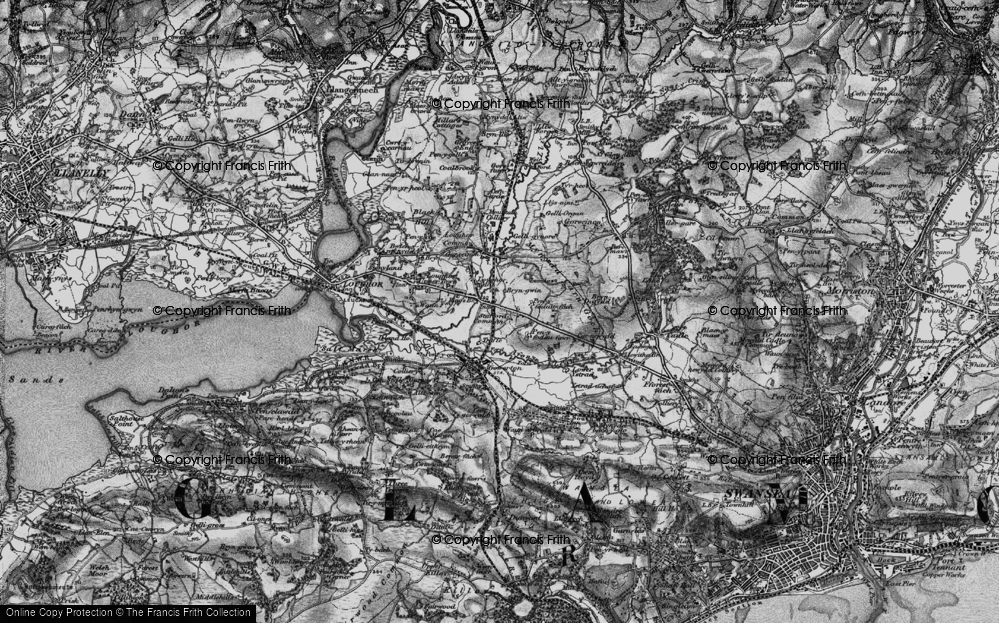 Old Map of Garden Village, 1897 in 1897