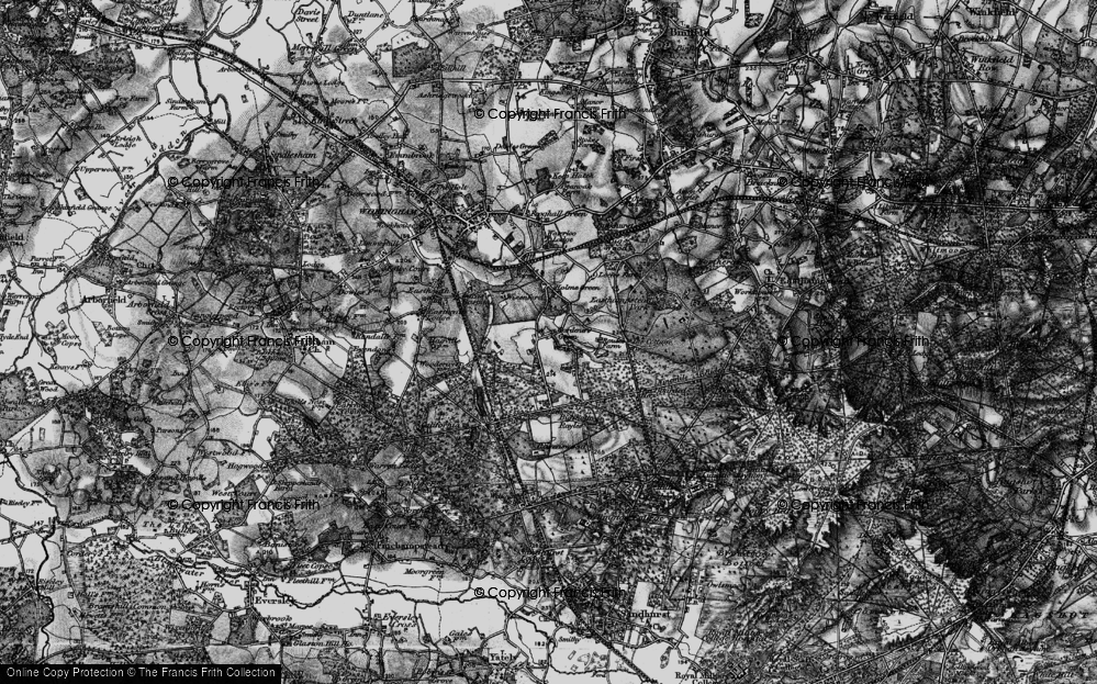 Old Map of Gardeners Green, 1895 in 1895