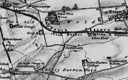 Old map of Gardham in 1898