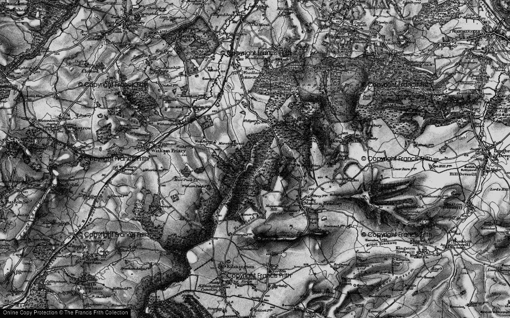 Old Map of Gare Hill, 1898 in 1898