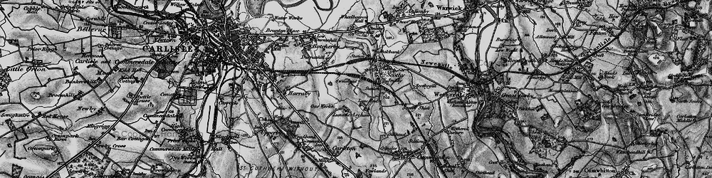 Old map of Garlands in 1897