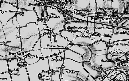 Old map of Garlic Street in 1898