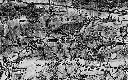 Old map of Burwell in 1898