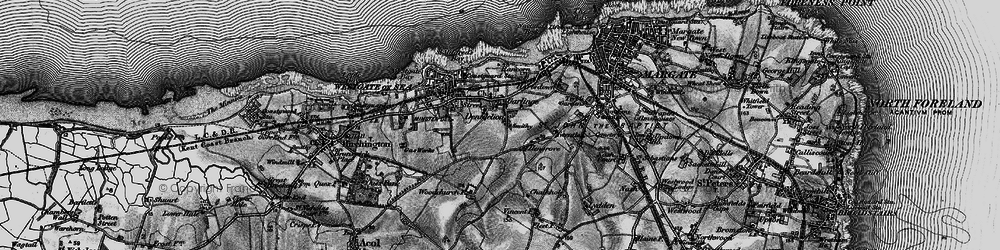 Old map of Garlinge in 1895