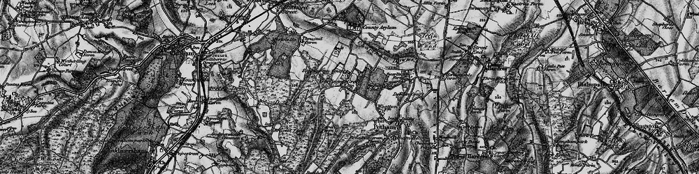 Old map of Garlinge Green in 1895