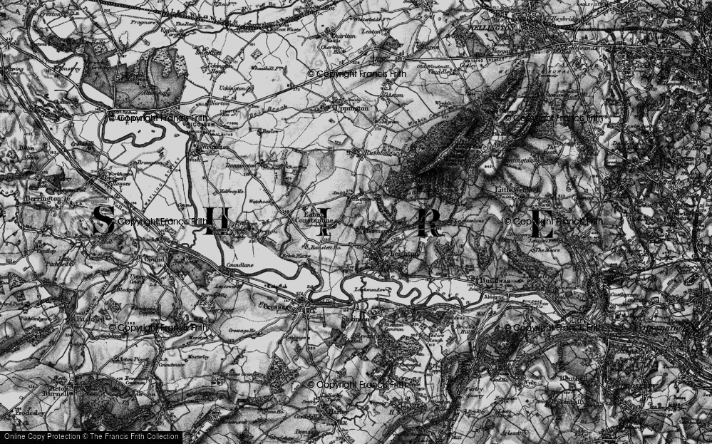 Old Map of Garmston, 1899 in 1899