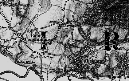 Old map of Garmston in 1899