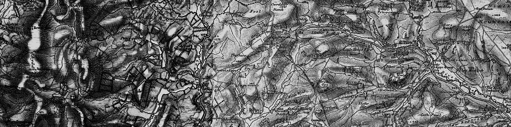 Old map of Garn in 1899