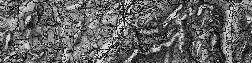 Old map of Pentwyn Mawr in 1897